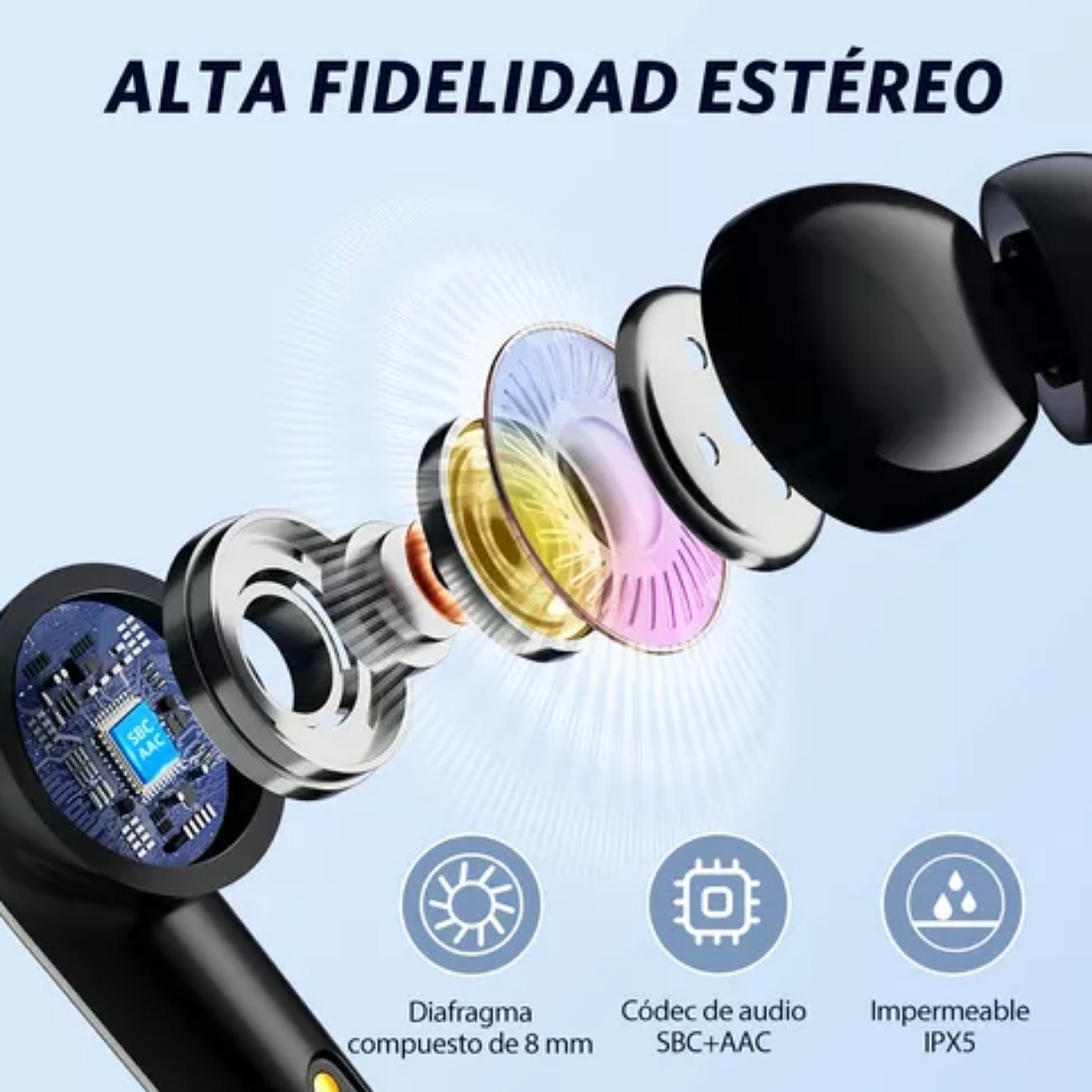Audífonos In-ear Inalámbricos Con Manos Libres Bluetooth 5.1