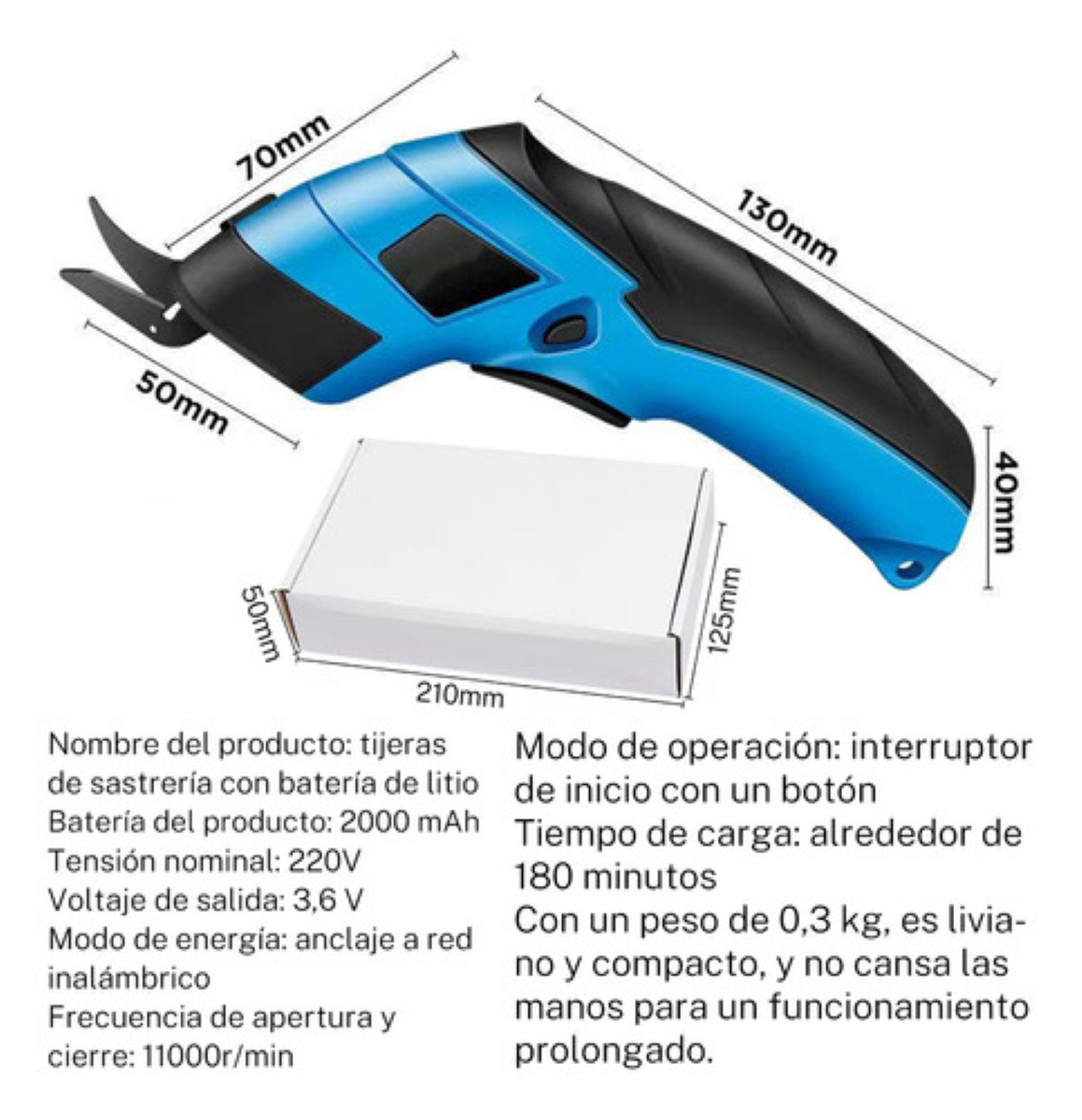 "Máquina Cortadora De Cartón Para Cortar Plásticos Eléctrica Azul con negro "