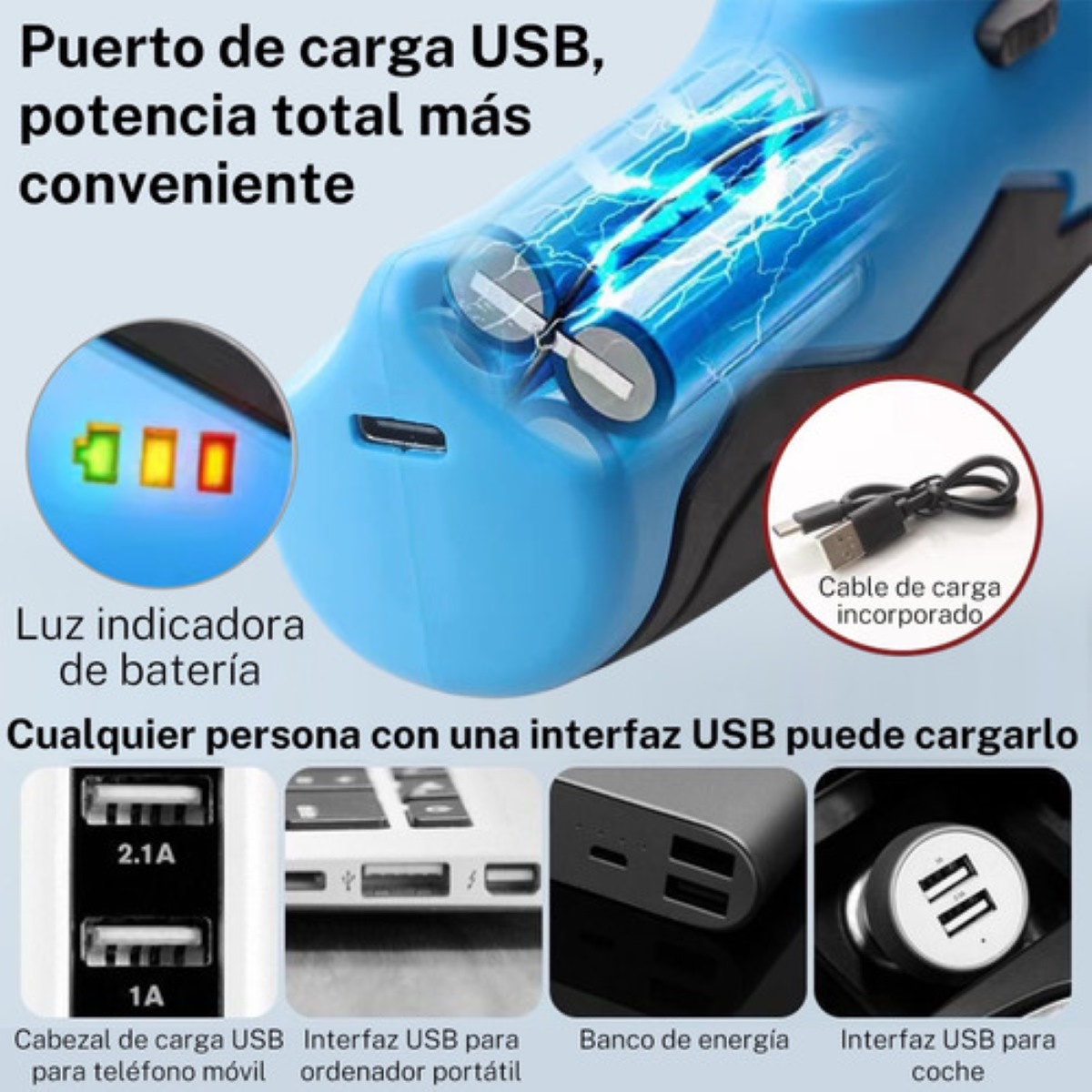 "Máquina Cortadora De Cartón Para Cortar Plásticos Eléctrica Azul con negro "