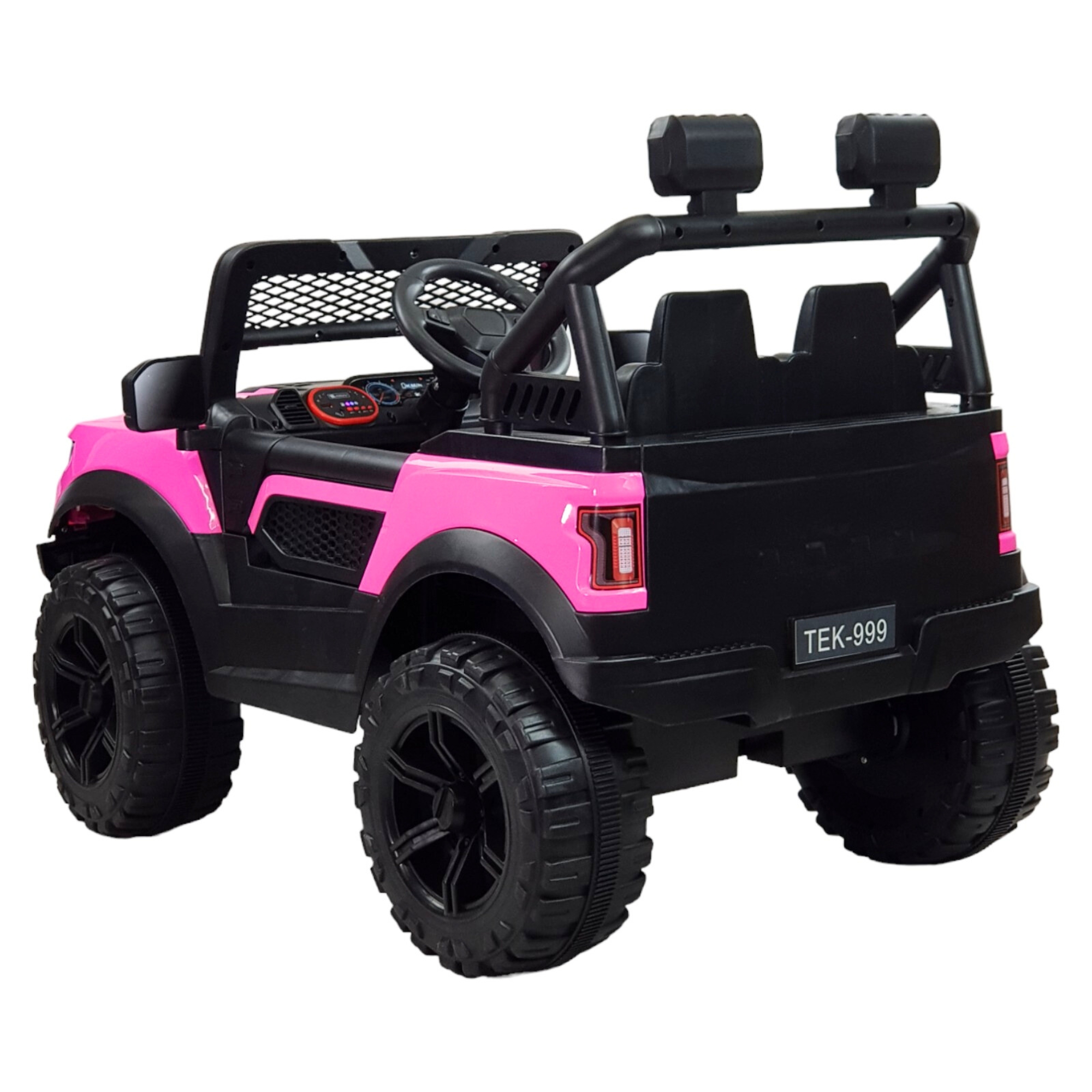 Montable Electrico para Niños Control Remoto Luz Led Raptor 12V - Rosa.