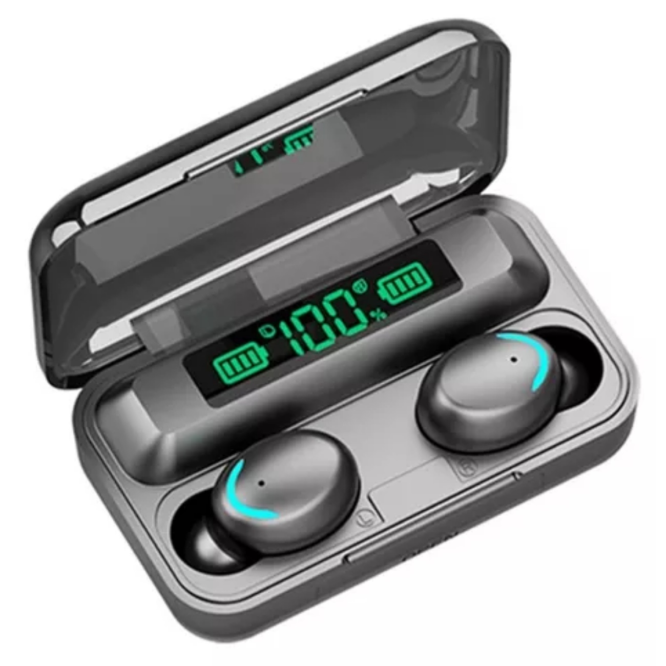 Audífonos In-Ear Gamer Bluetooth F9-5 Negro con luz