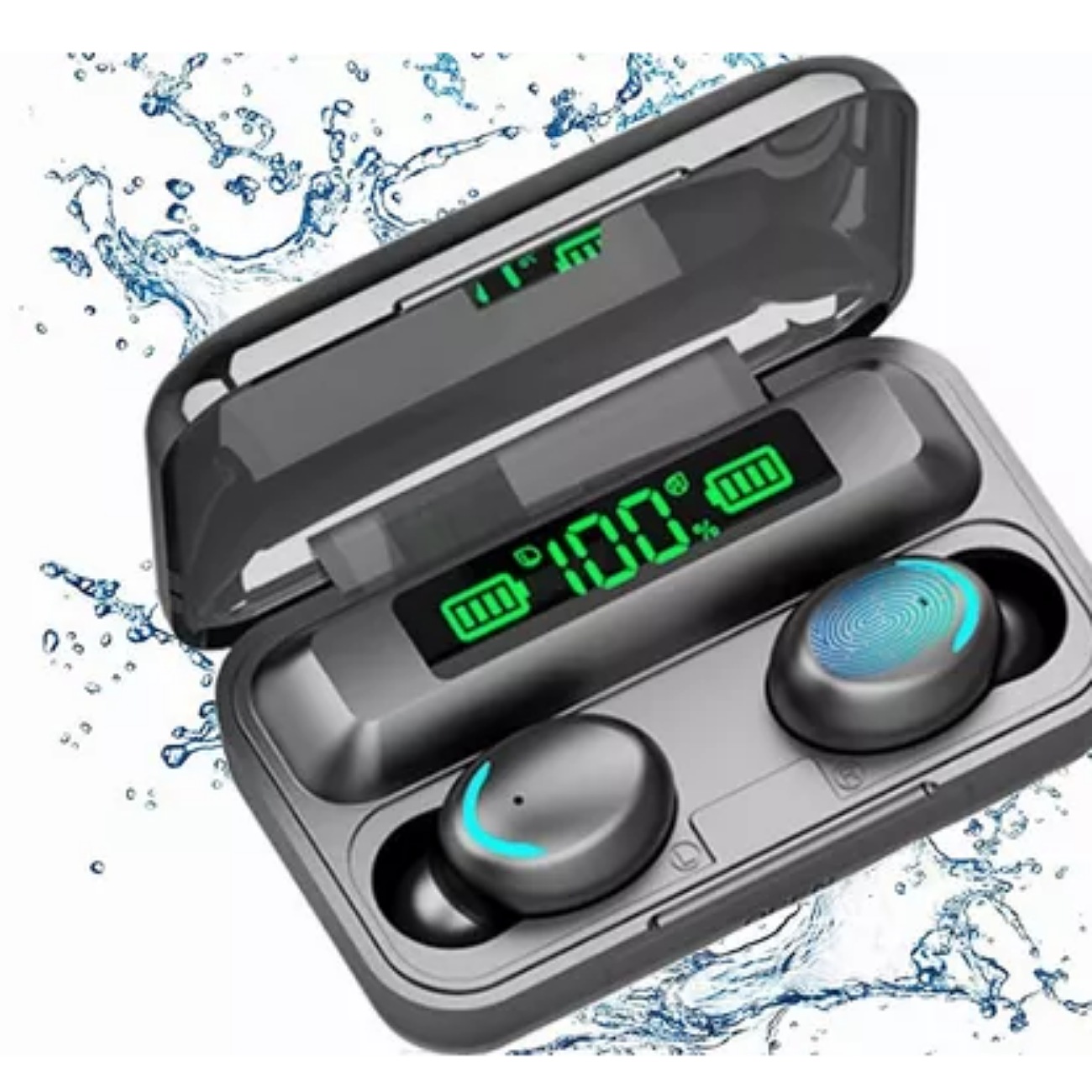 Audífonos In-Ear Gamer Bluetooth F9-5 Negro con luz