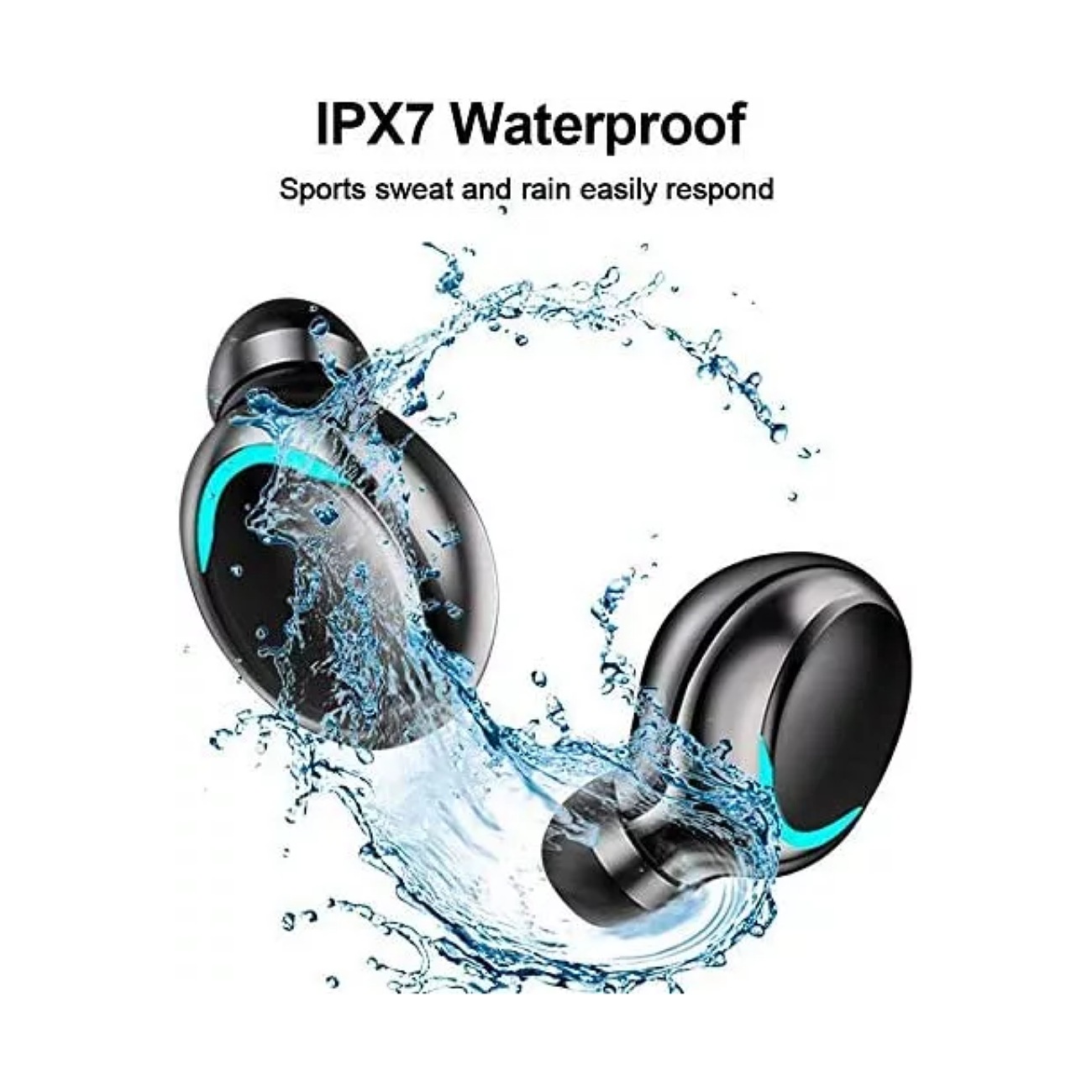 Audífonos In-Ear Gamer Bluetooth F9-5 Negro con luz