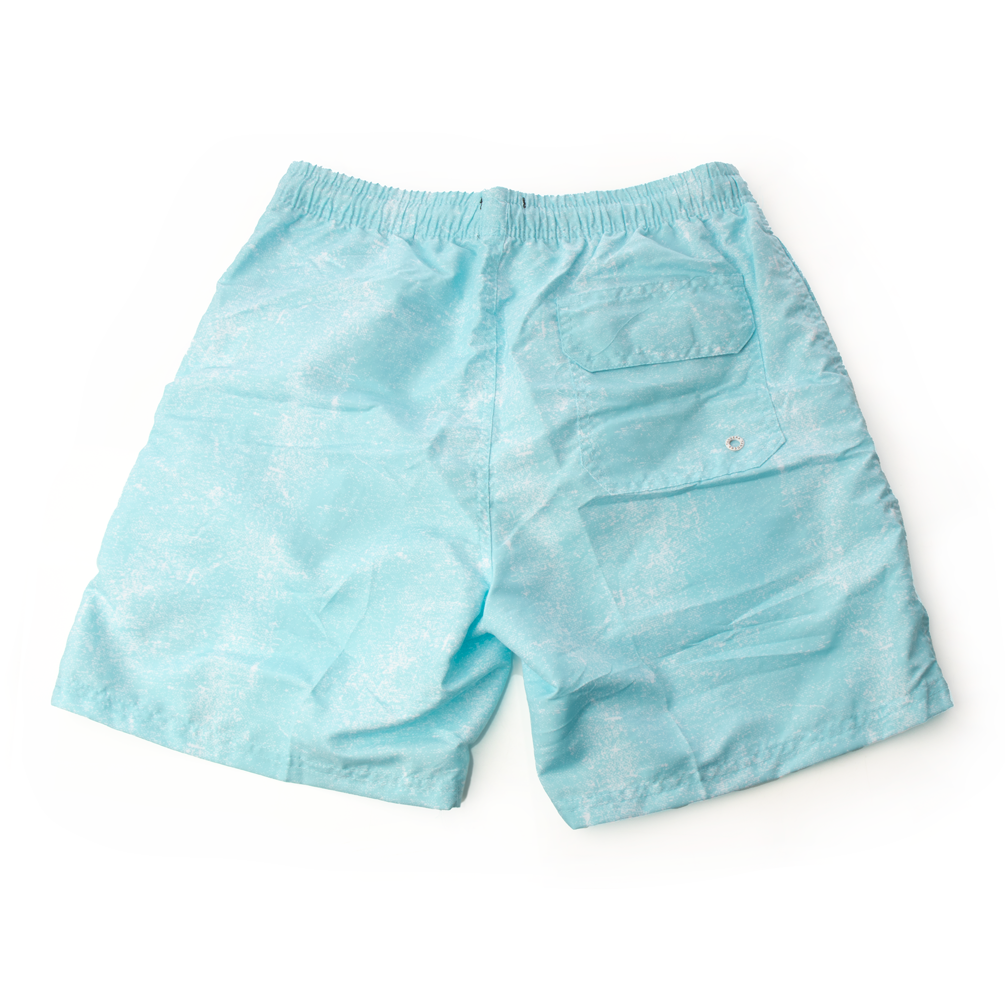 Traje de baño short hombre secado rápido mezclilla azul claro