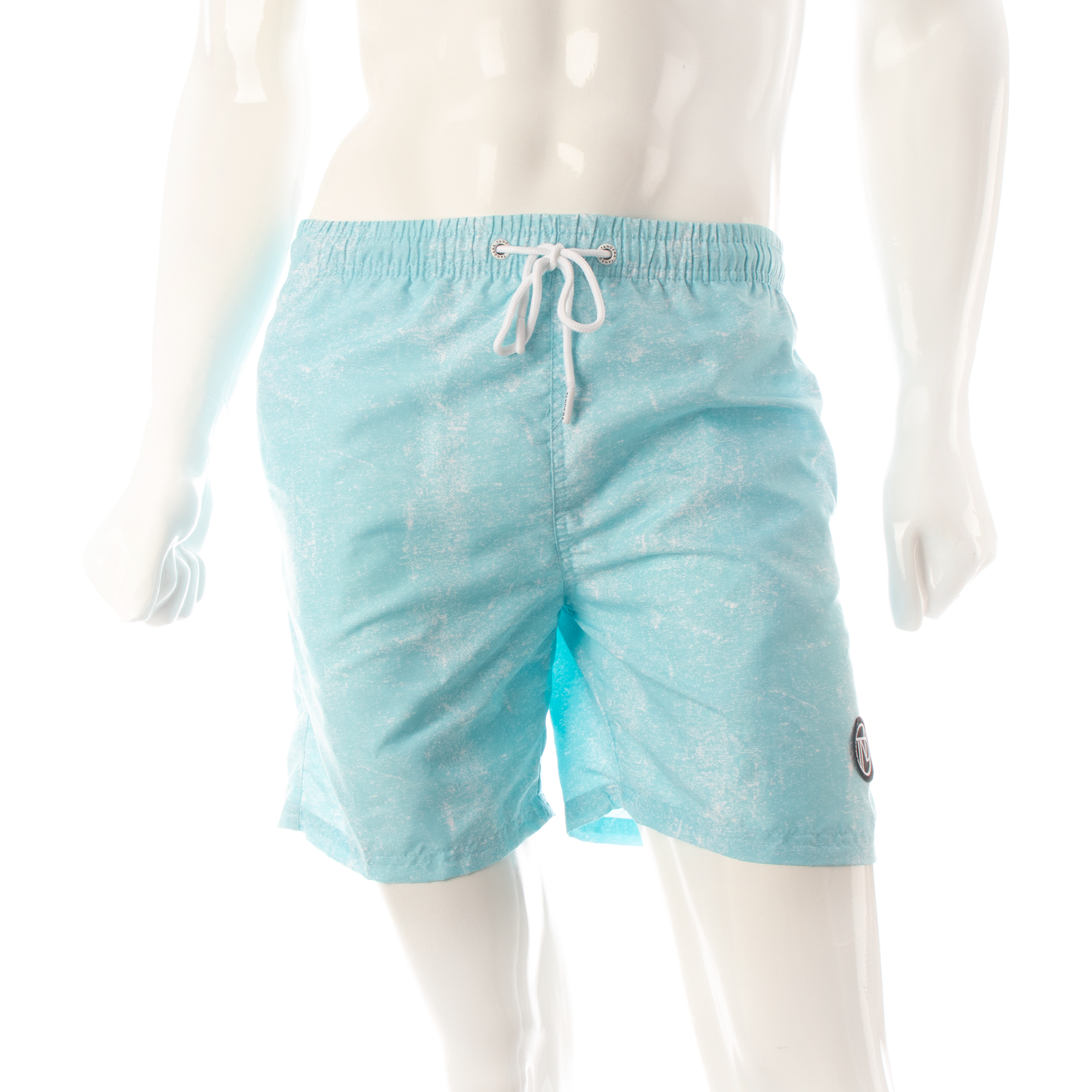 Traje de baño short hombre secado rápido mezclilla azul claro