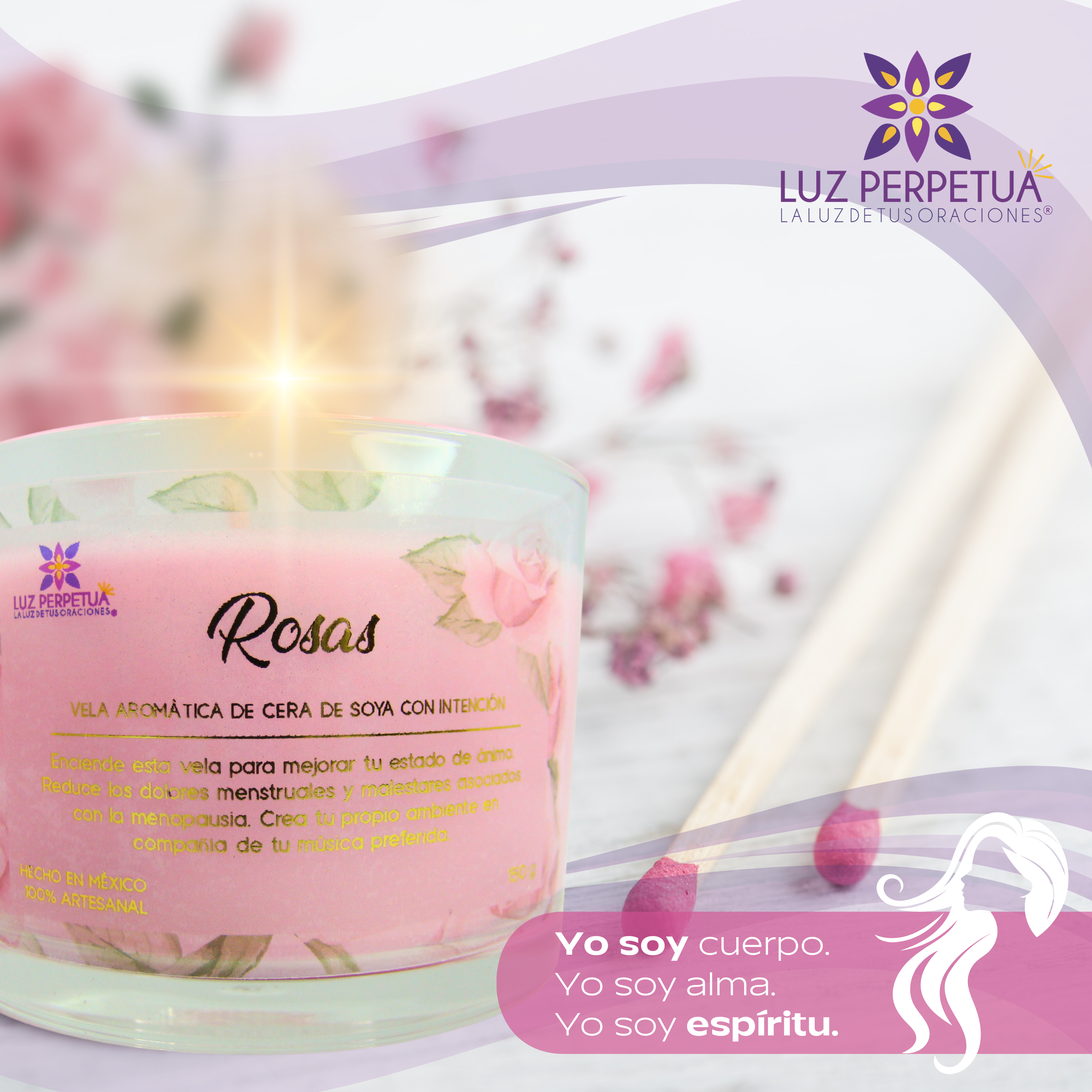 Juego de 6 Velas Aromáticas. Estuche Premium de Velas Artesanales. Set de Velas de Cera de Soya