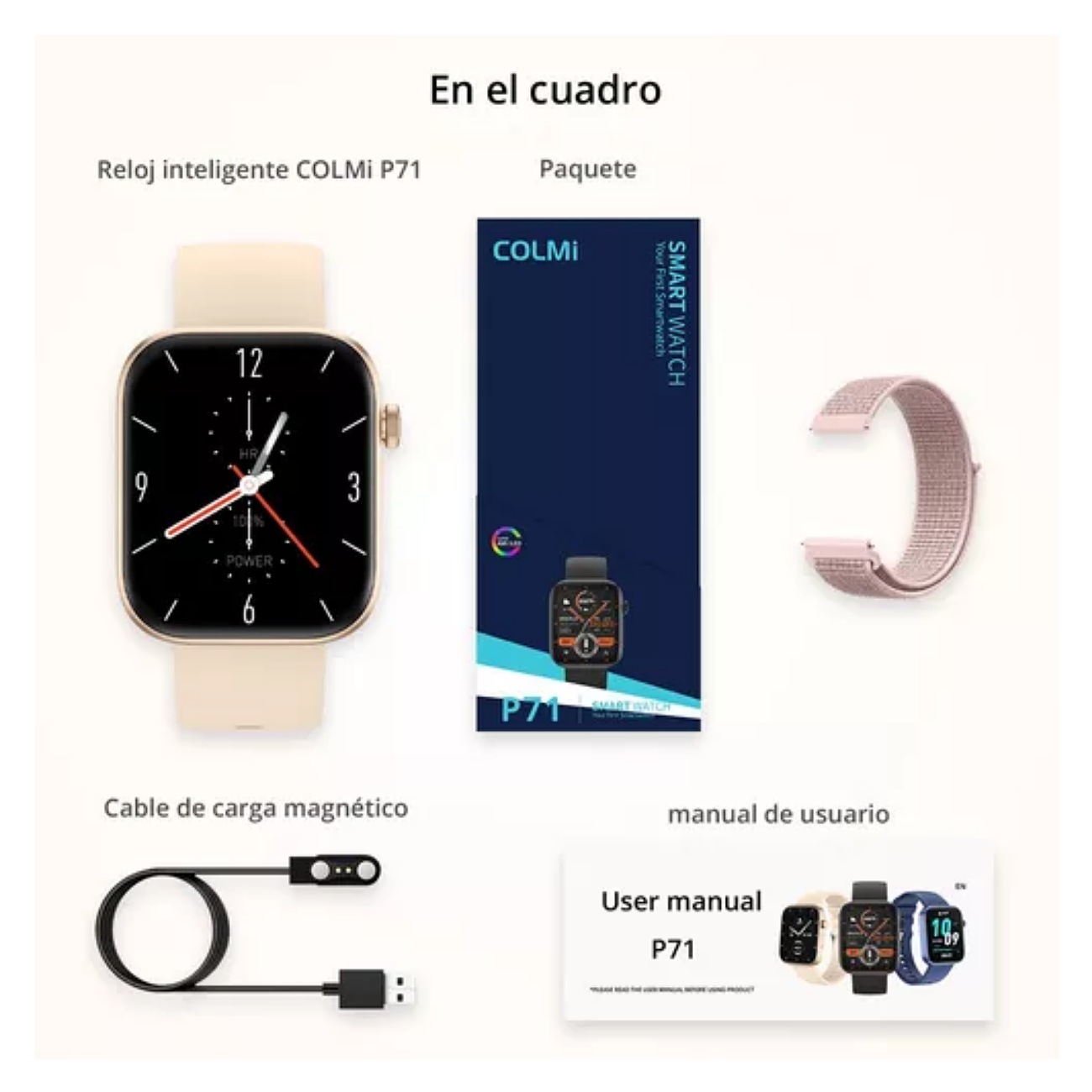 Colmi P71 Smartwatch 1.9 Mujer Bluetooth Reloj Inteligente