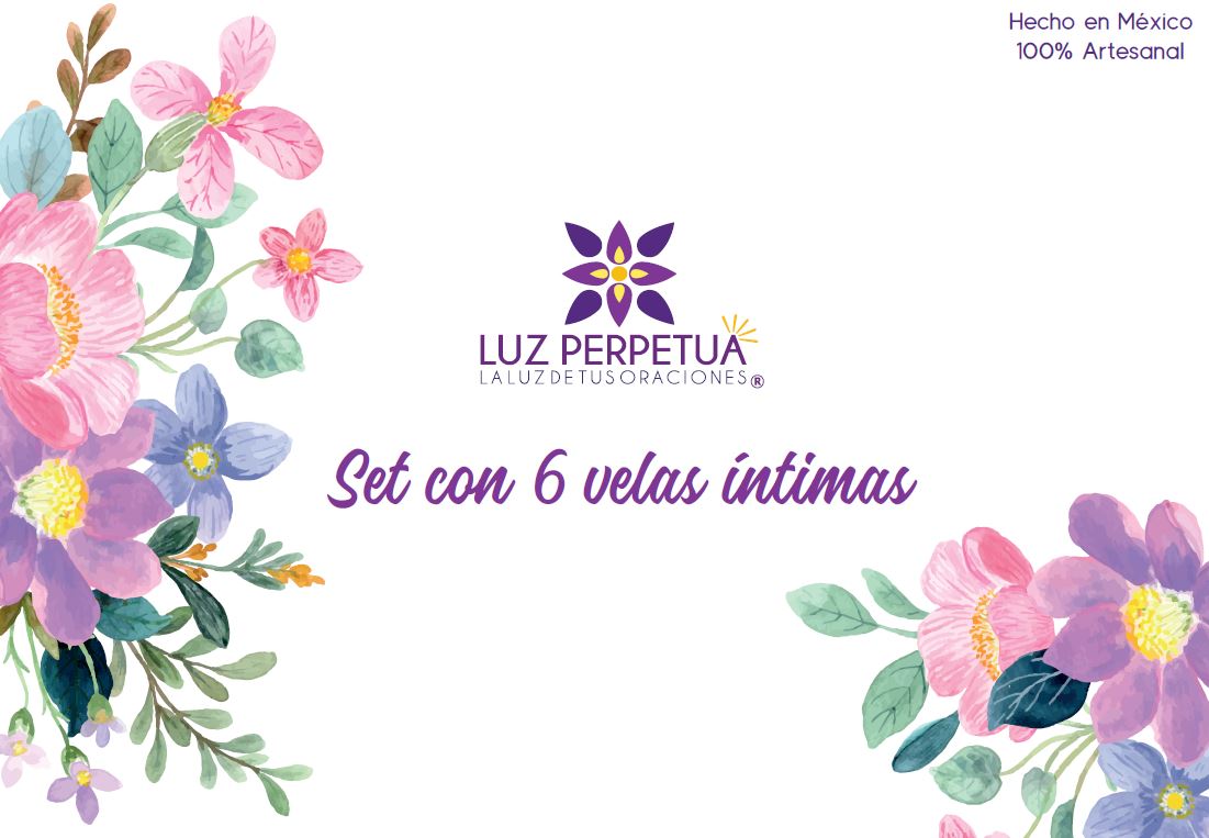 Estuche con 6 Velas Aromáticas. Set Premium de Velas Artesanales. Juego de Velas de Cera de Soya