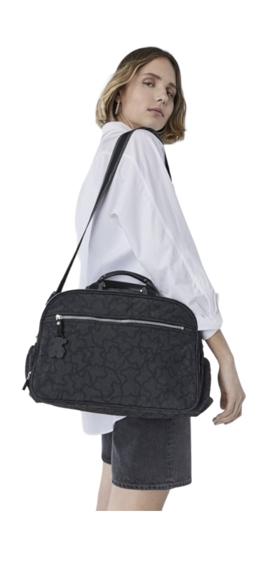 Pañalera Tous color gris mediana