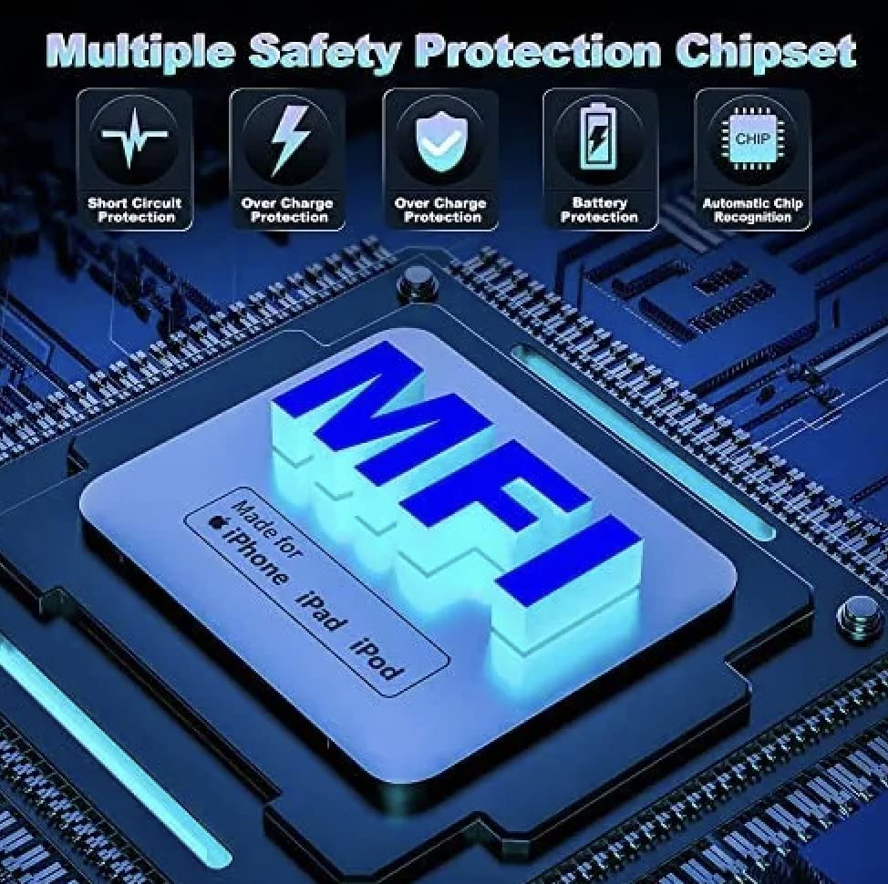 Cable Usb C a lightning para iPhone certificado MFI 1 metro blanco Premium