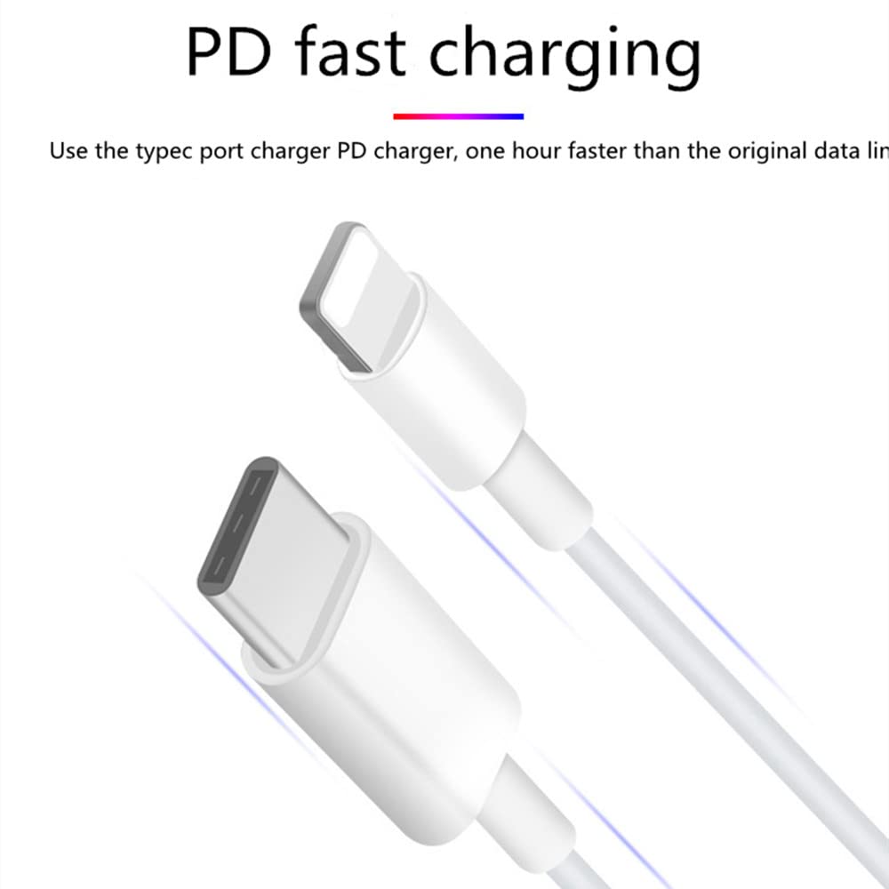 Cable Usb C a lightning para iPhone certificado MFI 1 metro blanco Premium