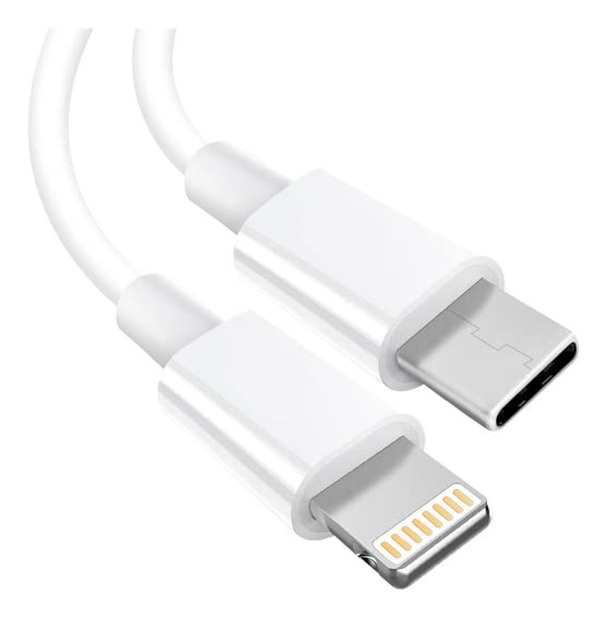 Cable Usb C a lightning para iPhone certificado MFI 1 metro blanco Premium
