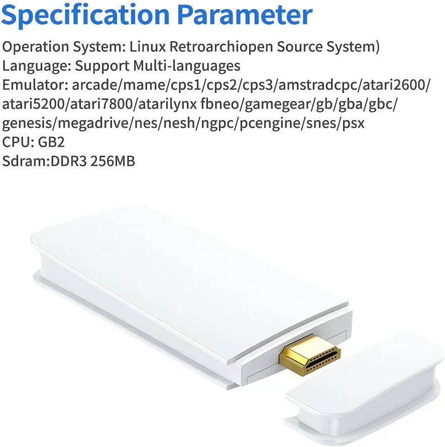 Consola Retro Game Stick 4k M15 de 20.000 Juegos, 23 Emuladores Clásicos, Control Dual Inalámbrico, 4K, Regalo de Cumpleaños