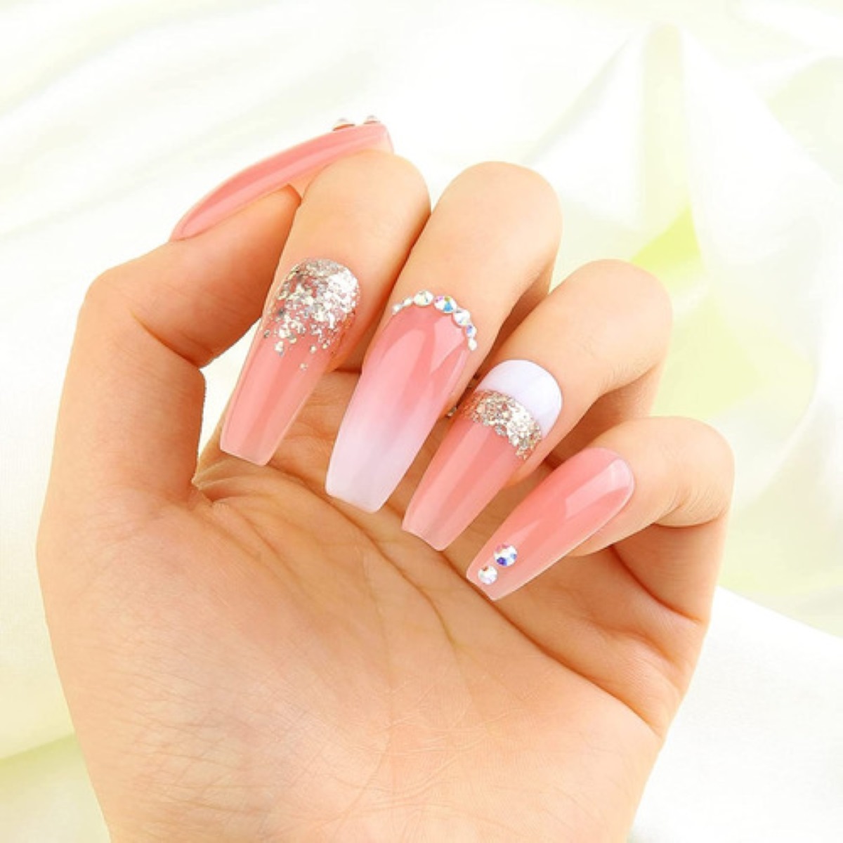 Kit Para Uñas Polygel Con Lámpara Led Tonos Nude