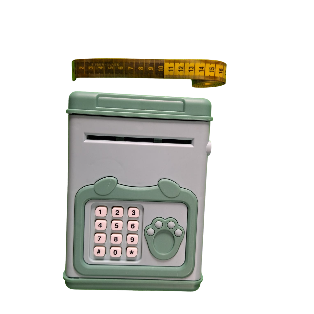 Alcancía Electrónica Color Verde Infantil Musical Caja Fuerte Billetes