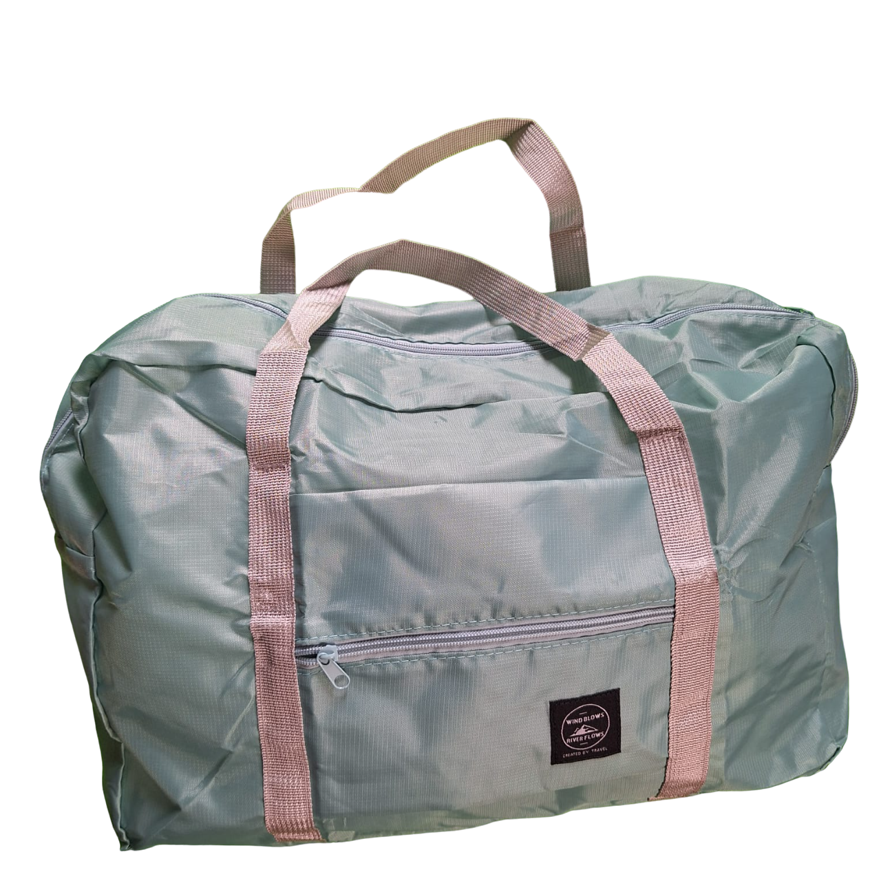 Bolsa Maleta Deportiva Color Verde Para Mujer Tela Lisa Impermeable