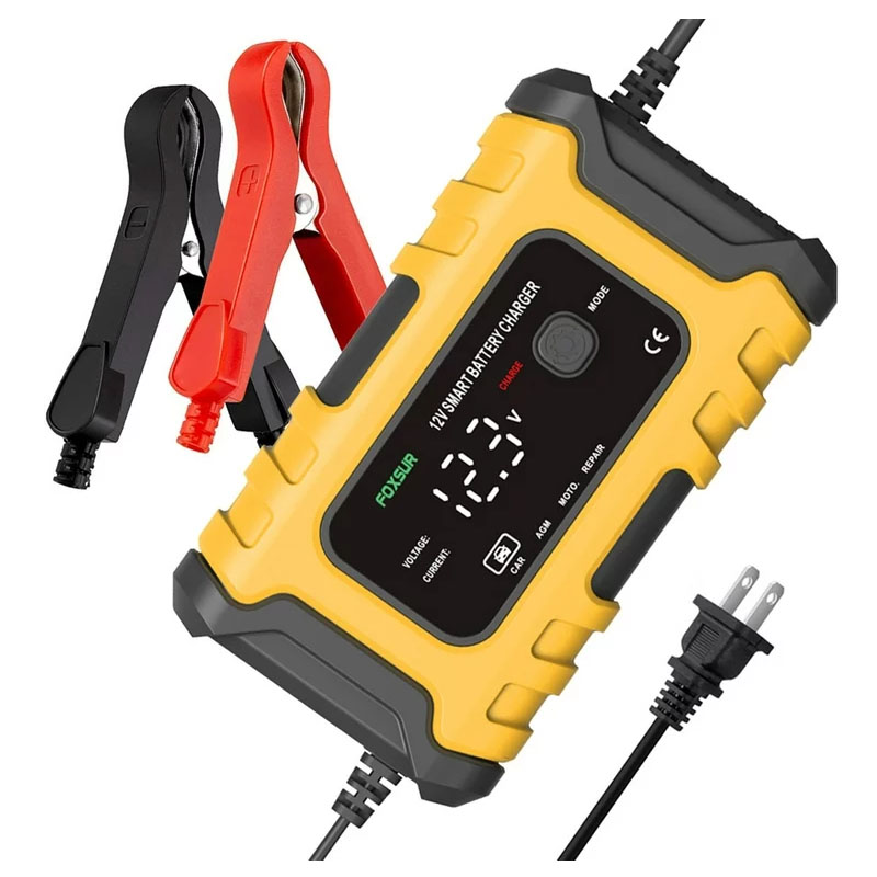 Cargador reparador de bateria para auto y motocicleta.