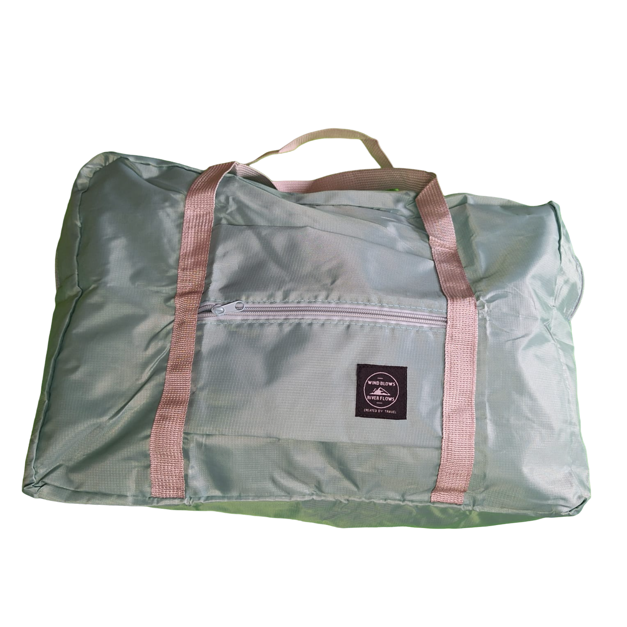 Bolsa Maleta Deportiva Color Verde Para Mujer Tela Lisa Impermeable