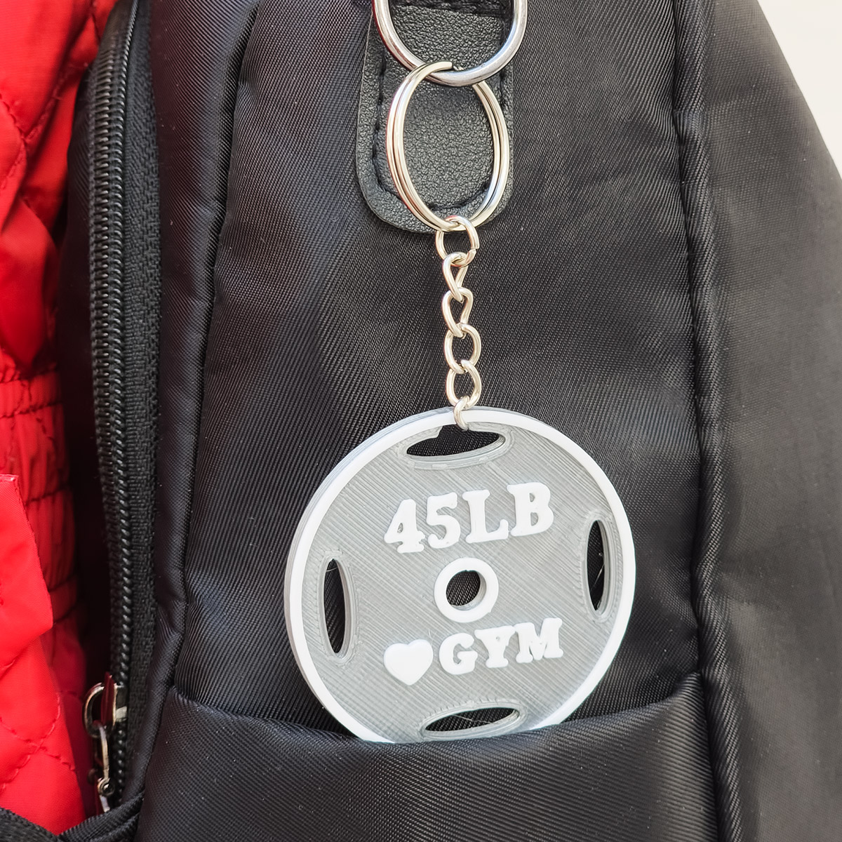 Llavero Disco Gym Pesas Regalo Fitness