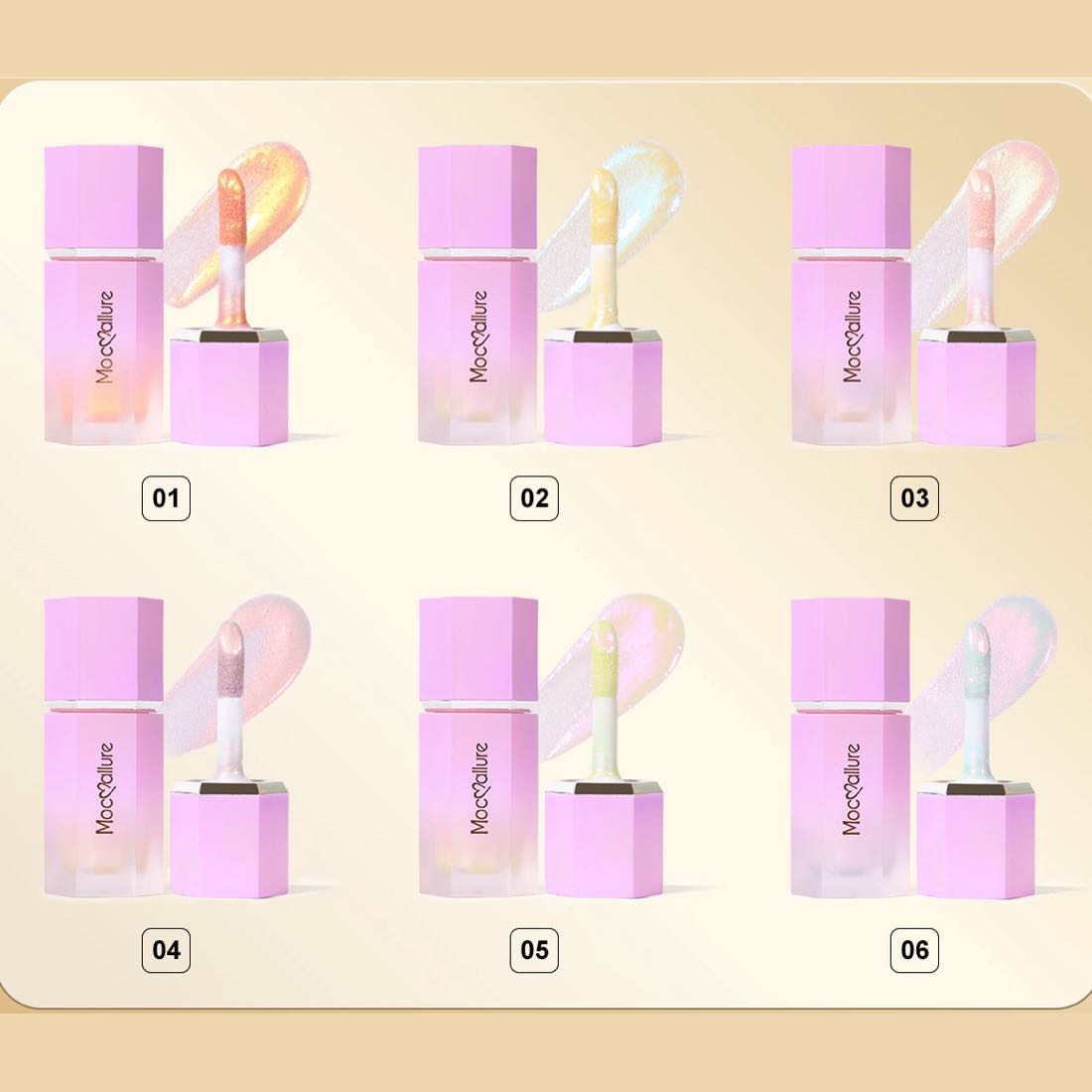 Set De 6 Iluminadores Para Rostro Líquidos Tornasol Highlighter