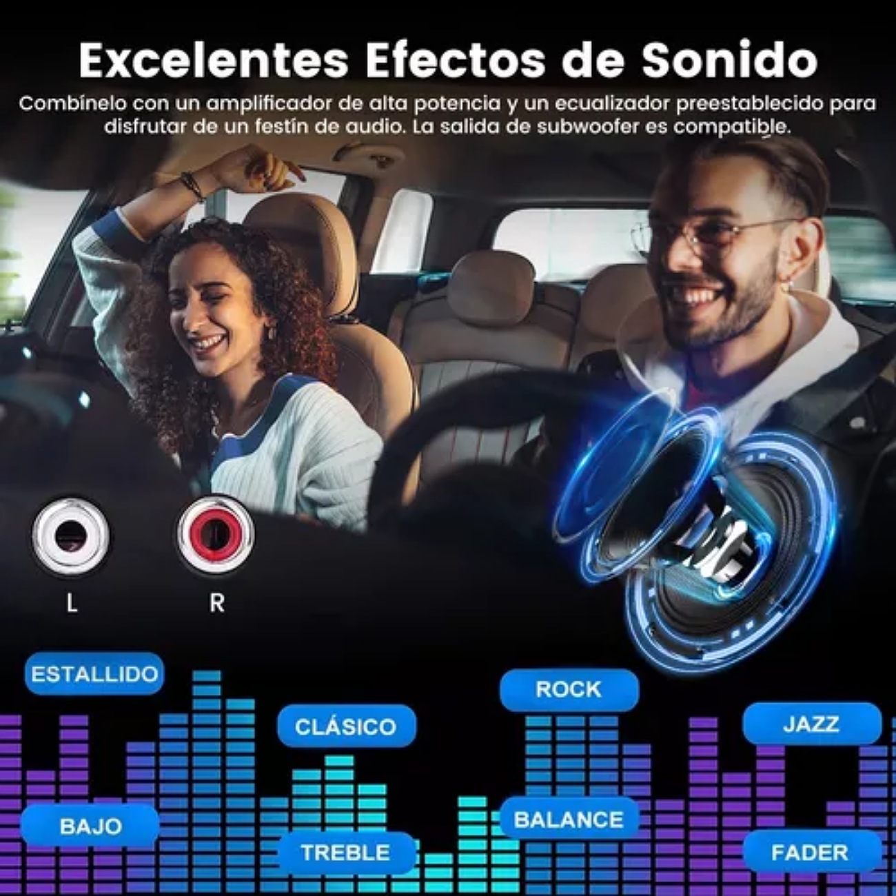 Auto Estéreo Bluetooth Reproductor Mp3 Radio Con 2 Usb Aux