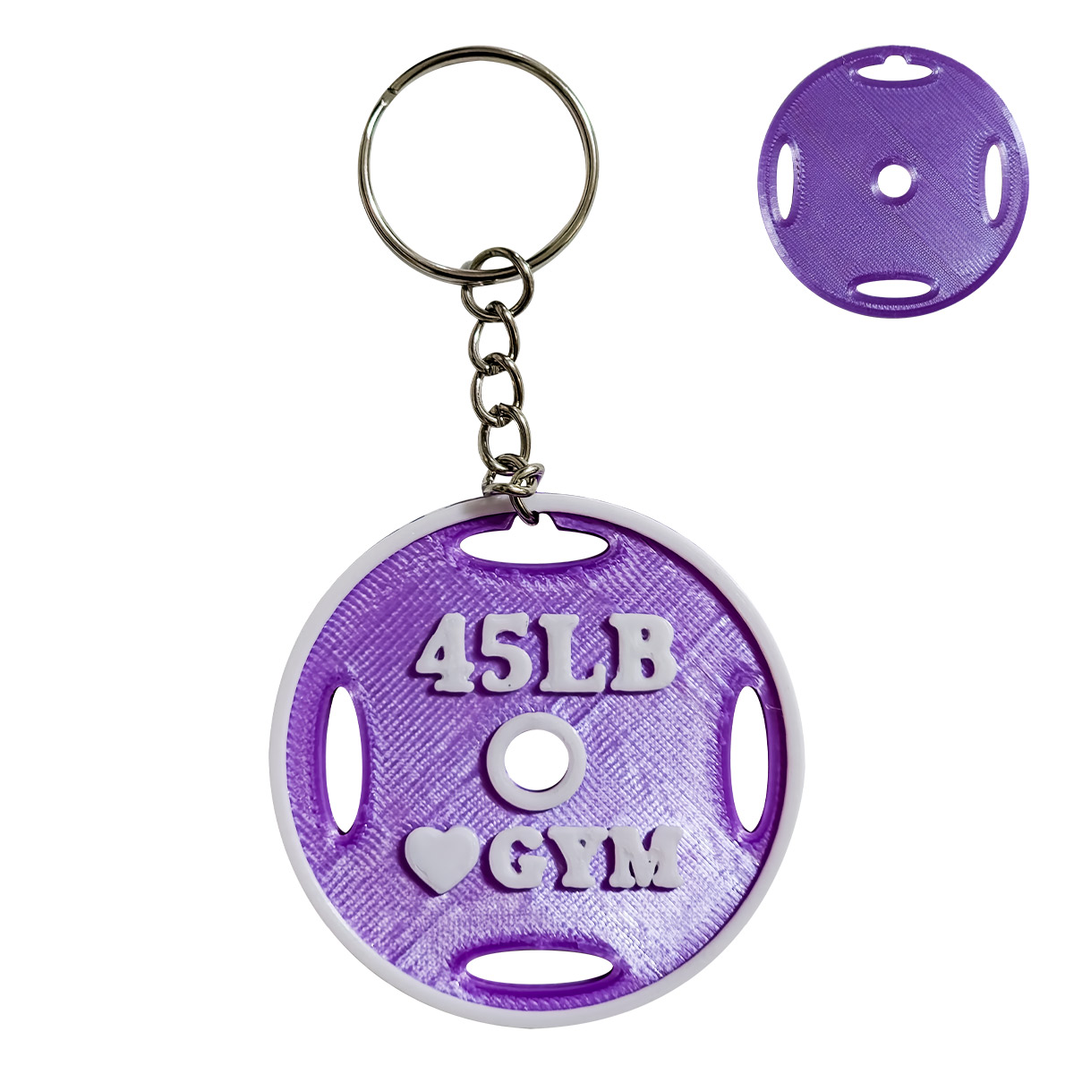 Llavero Disco Gym Pesas Regalo Fitness