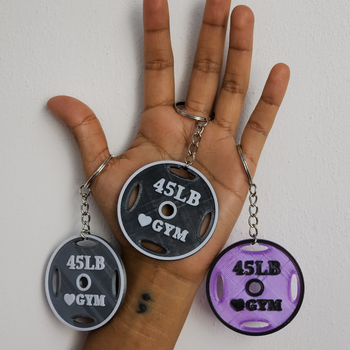 Llavero Disco Gym Pesas Regalo Fitness