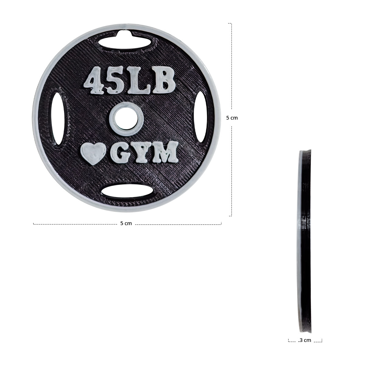 Llavero Disco Gym Pesas Regalo Fitness