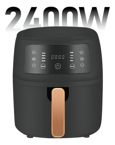 Lagom 8l Freidora De Aire Multifuncional Premium 2400w Color Negro