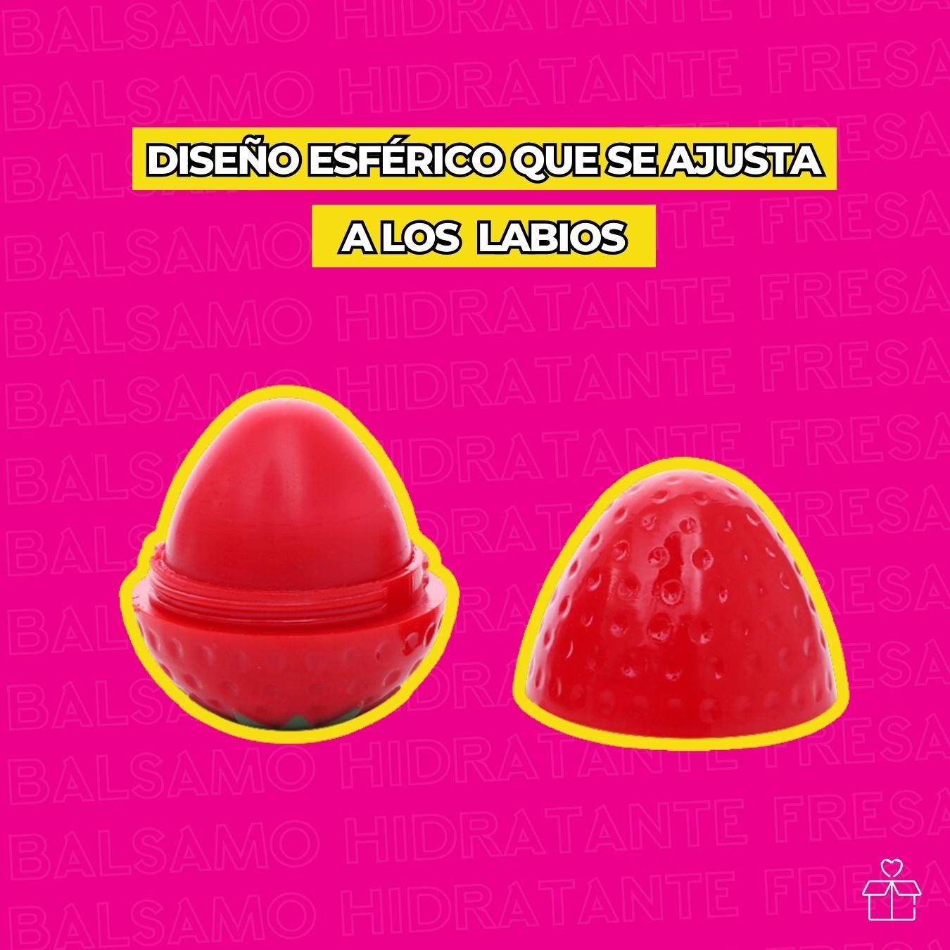 Bálsamo Hidratante De Fresa Reparador De Labios Resecos.