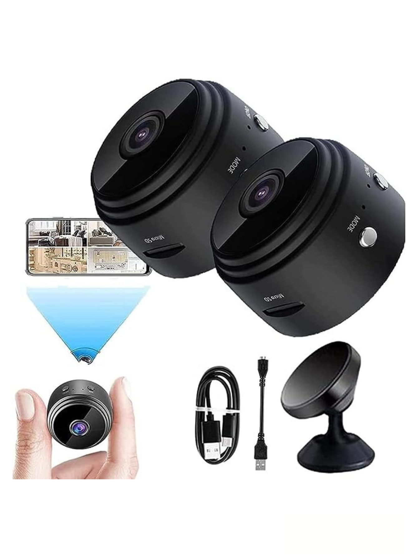 Mini Cámaras De Seguridad  Inalambrico Vigilancia