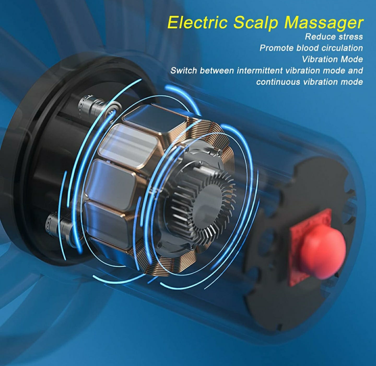 Masajeador De Cabeza Piojito Relajante.