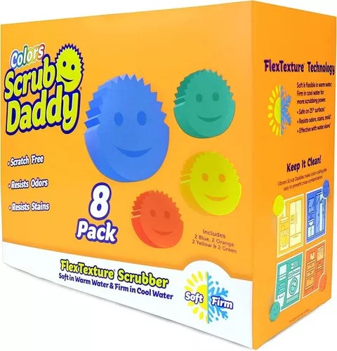 Scrub Daddy Pack de 8 Piezas de Colores