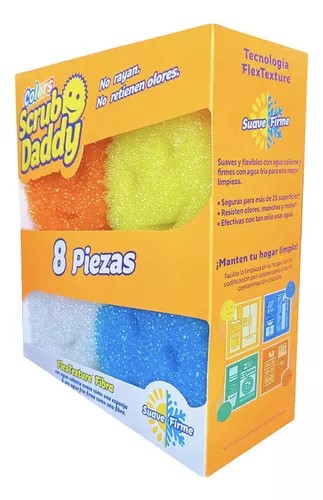 Scrub Daddy Pack de 8 Piezas de Colores