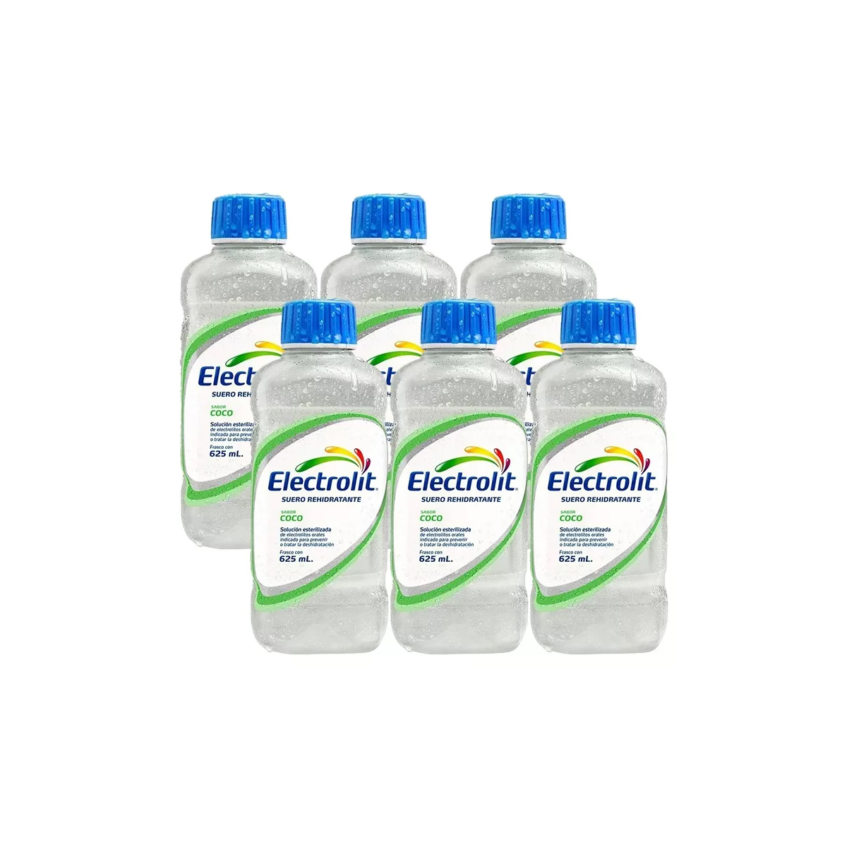 Suero Rehidratante Electrolit Sabor Coco 6 Piezas de 625 ml c/u