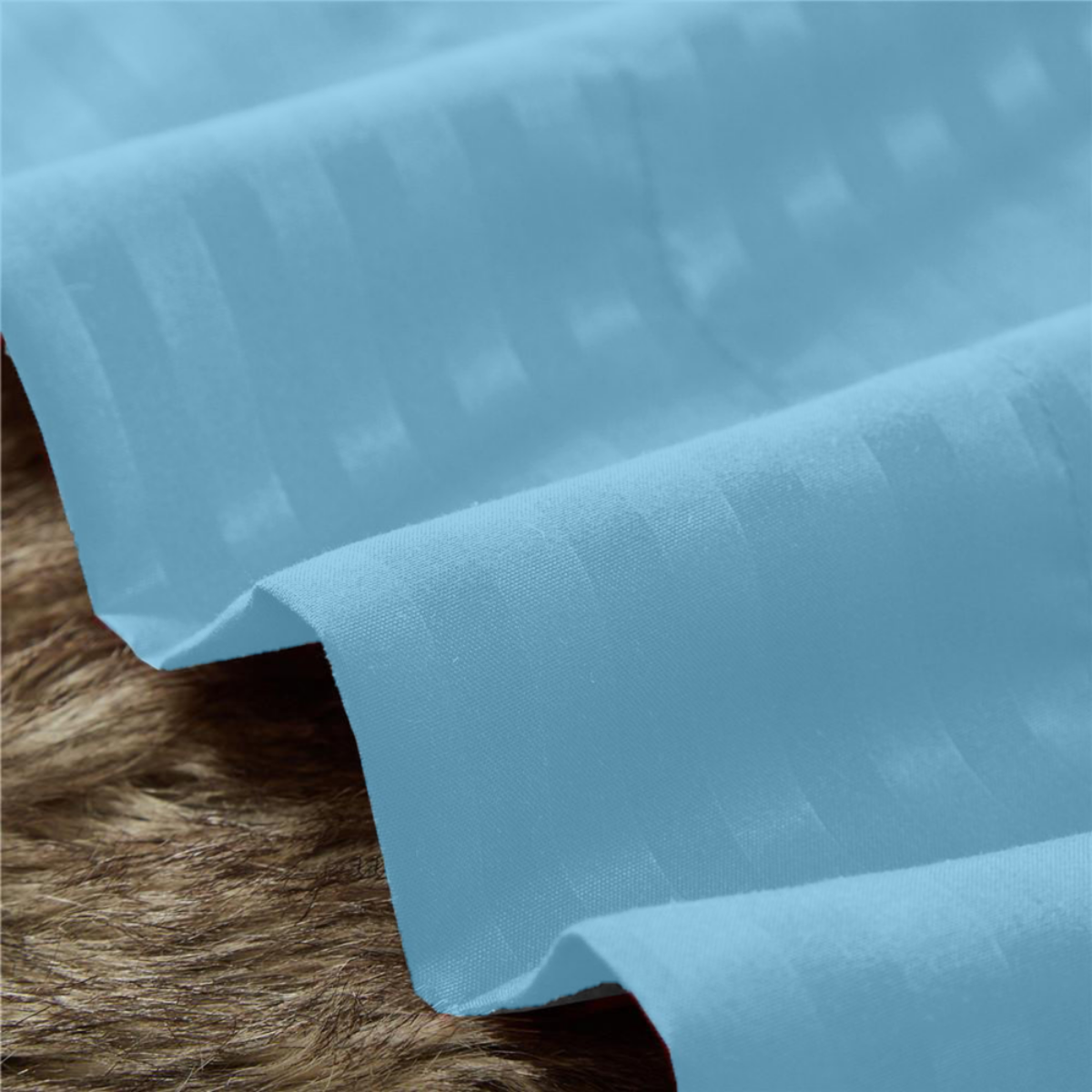 Juego de Sábanas de Microfibra Suave Quetzal -Satinado -King Size -Cielo