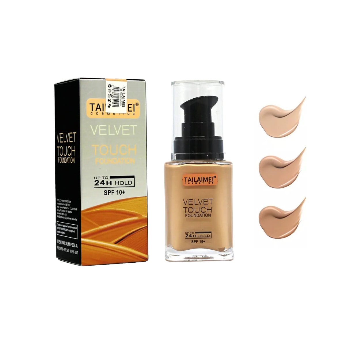 Base De Maquillaje Tailaimei Velvet Touch Alta Cobertura Tono 106.