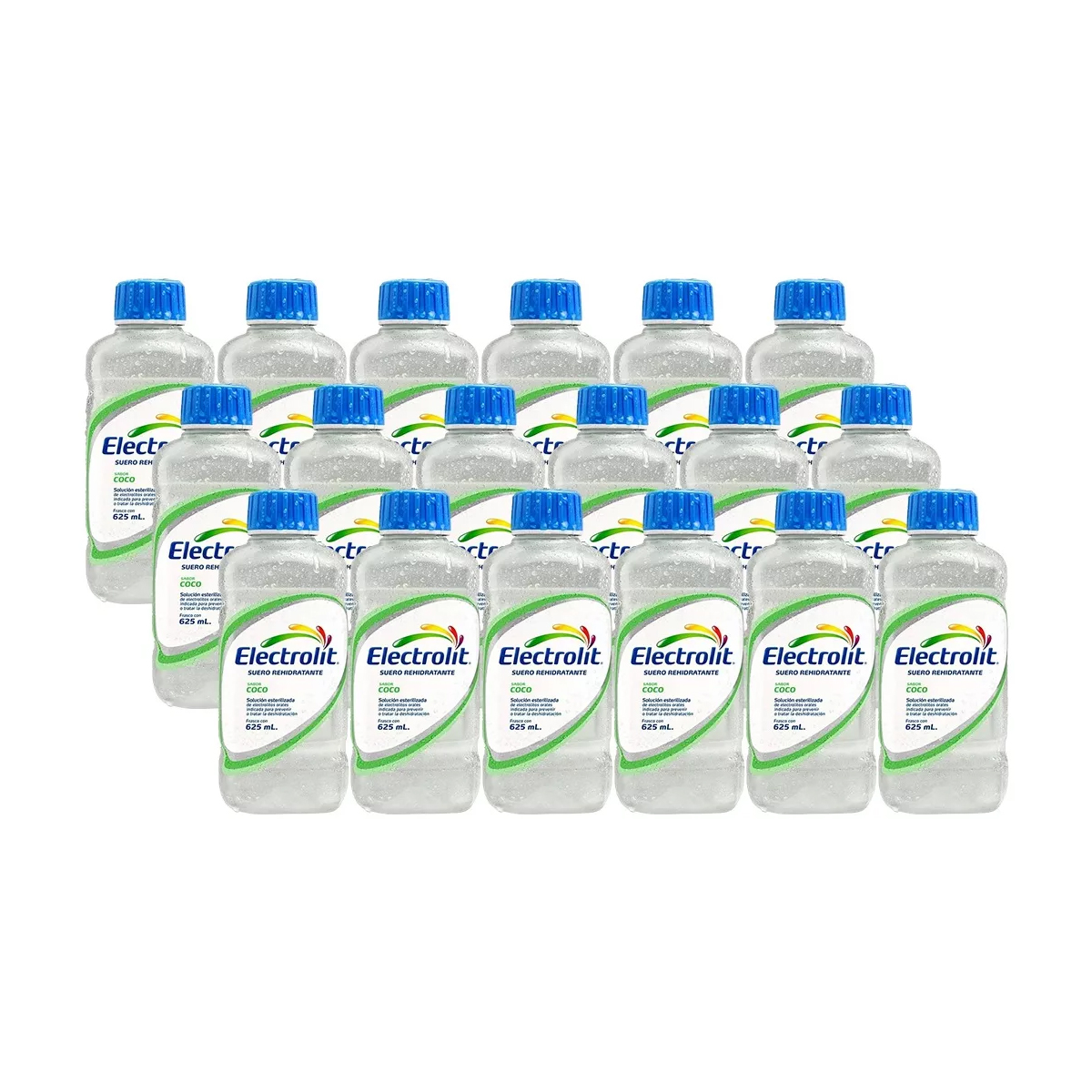 Suero Rehidratante Electrolit Sabor Coco 18 Piezas de 625 ml