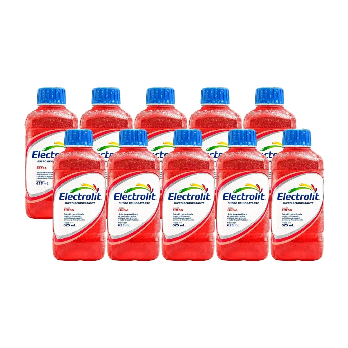Suero Rehidratante Electrolit Sabor Fresa 10 Piezas de 625 ml