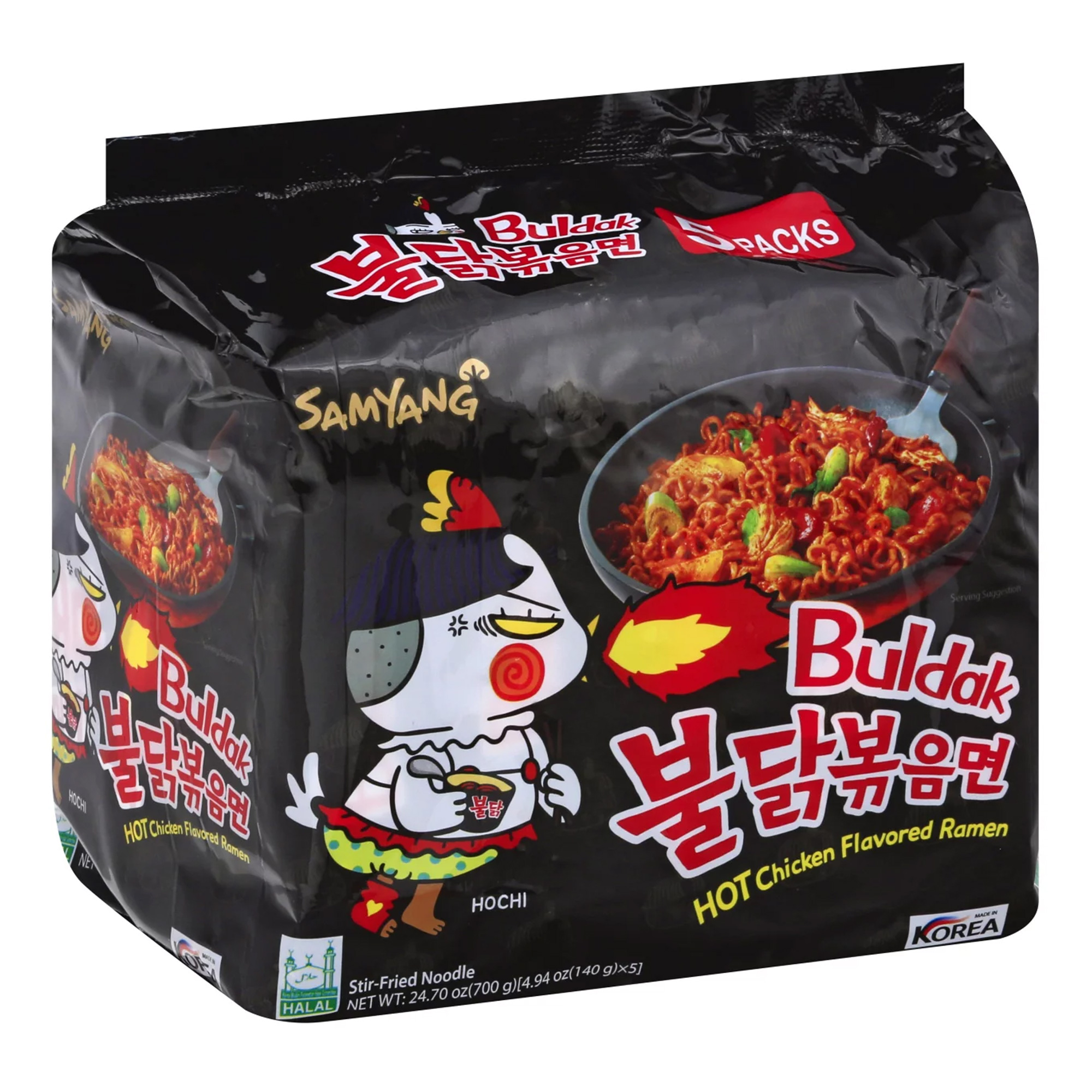 Sopa Instantánea Ramen Coreana Original Buldak 10 pzs