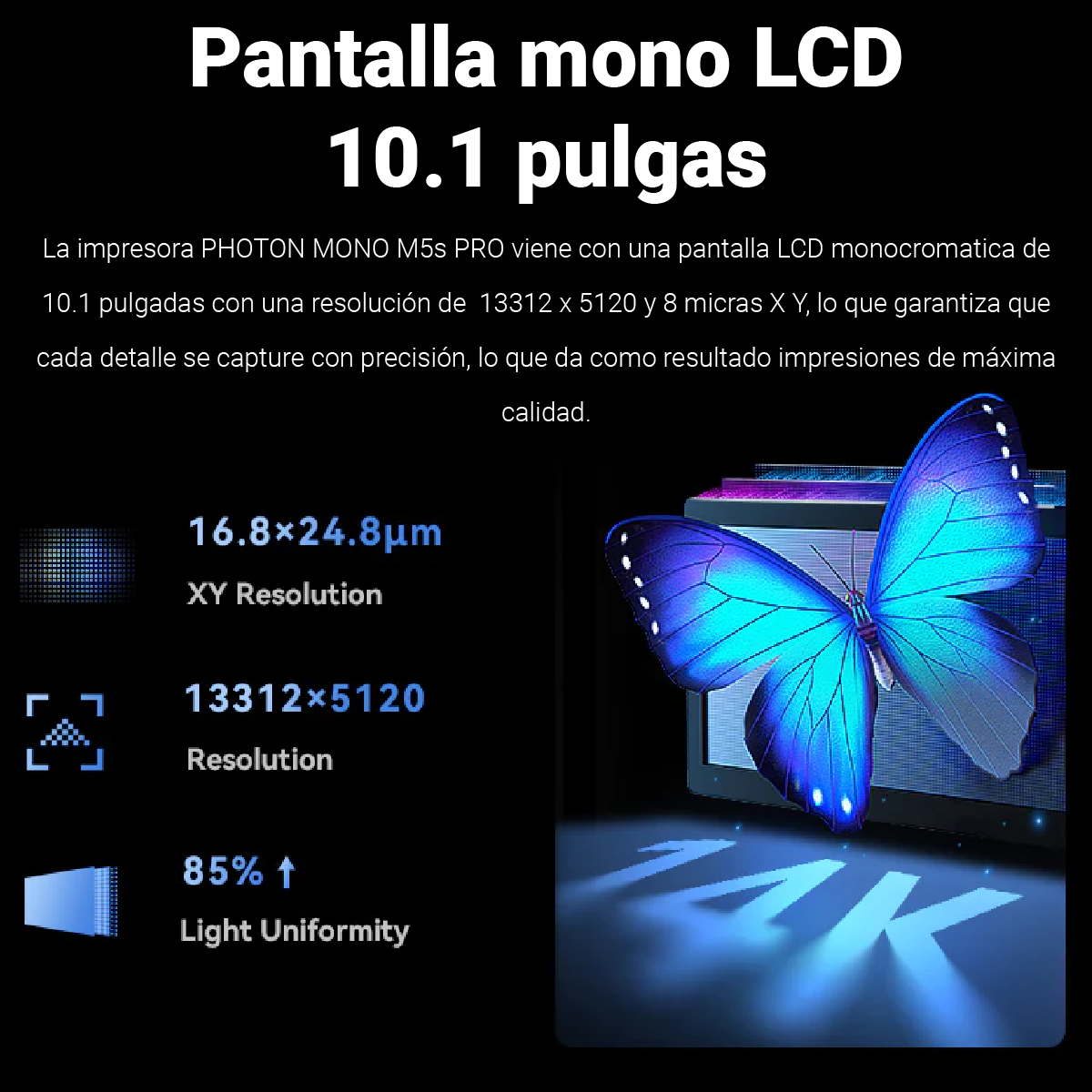 impresora 3d photom mono m5s pro 14k anycubic .