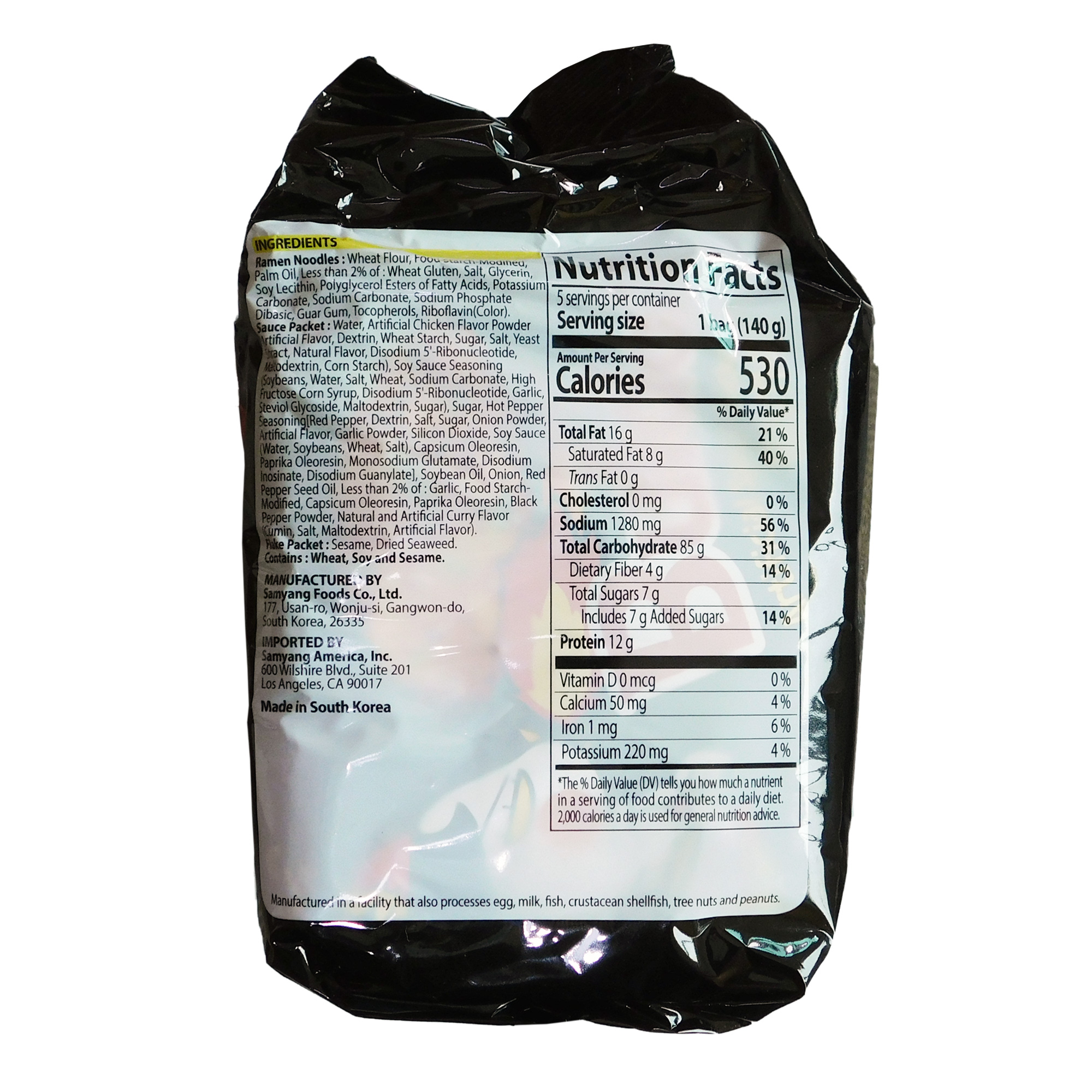 Sopa Instantánea Ramen Coreana Original Buldak 10 pzs