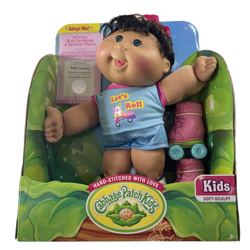 Muneca Cabbage Patch Kids Patines Certificado De Nacimiento