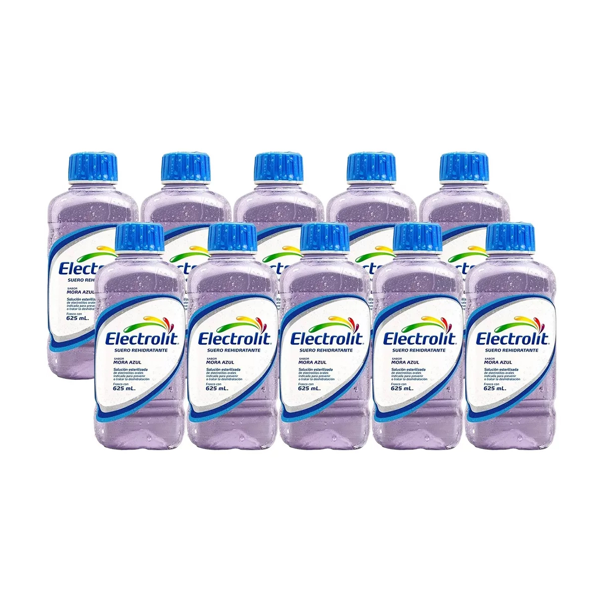 Suero Rehidratante Electrolit Mora Azul 6 Piezas de 625 ml