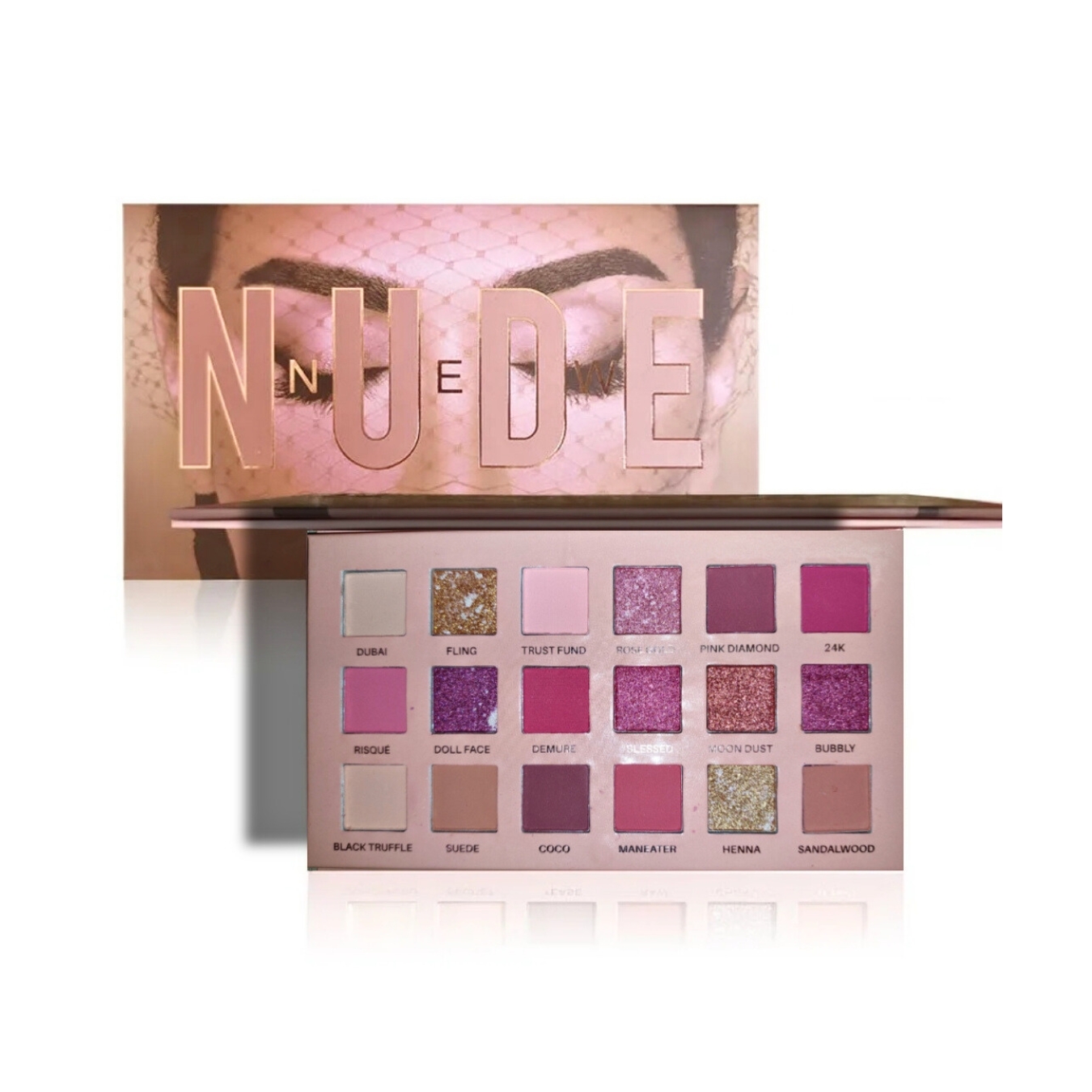 Paleta Sombras Nude New 18 Tonos.