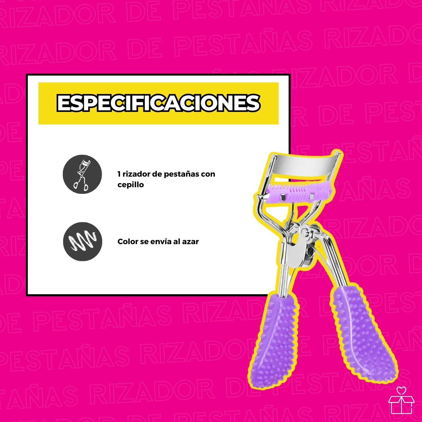 Enchinador Rizador De Pestañas Con Cepillo.