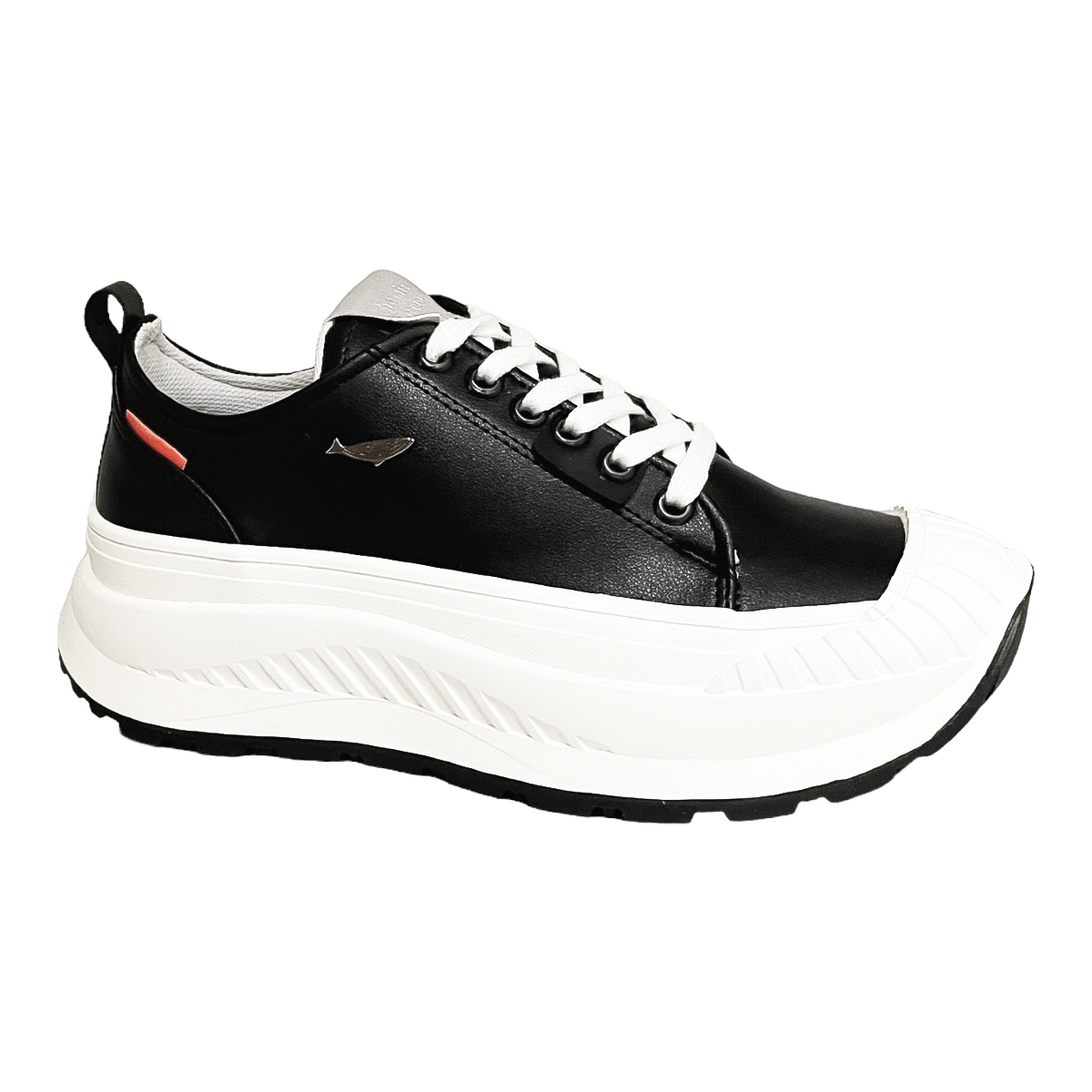 Tenis Negros Con Plataforma Mujer Hemisferios 