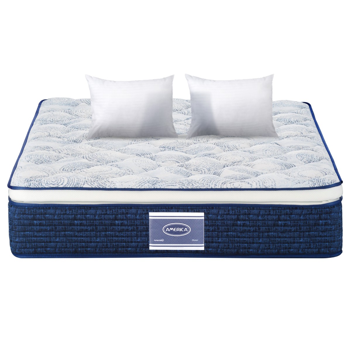 Colchon America Ocean Matrimonial + 2 Almohadas de Regalo.