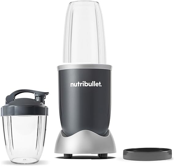 Nutribullet Licuadora personal para batidos, batidos, preparación de alimentos y mezcla congelada, 24 onzas, 600 W, gris, (NBR-0601).
