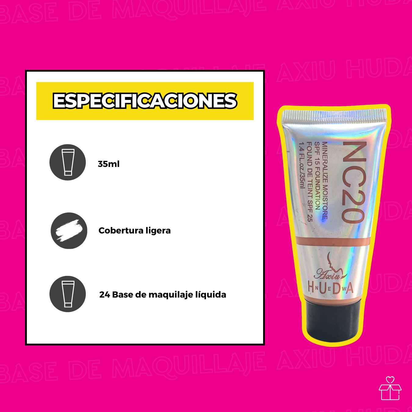 Base De Maquillaje Ligera Hidratante Con Spf.